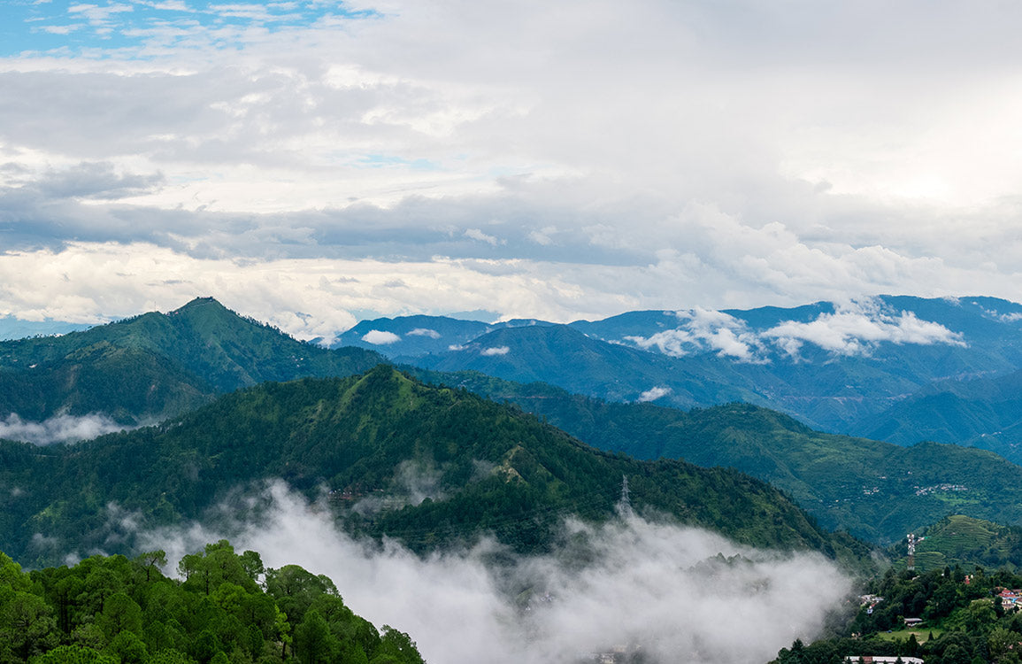 Papier Peint Panoramique avec Vue sur la Montagne