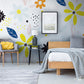 beautiful flowers in a garden wallpaper mural