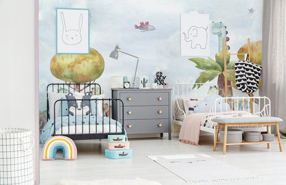 Home Wallpaper Mural Inspired by Dinosaur Park