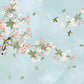 Wallpaper Mural of Flowering Branches Dancing in the Wind, Suitable for Home Decoration