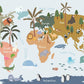 Colorful World Map Kids Room Mural Wallpaper