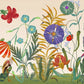 Wall Mural Paper Featuring a Painting of Flowering Bushes, Suitable for Home Decoration