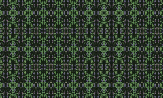 Mural wallpaper featuring flowering bushes in green for use in home decoration