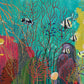 Colorful Ocean Life Artistic Wallpaper Mural