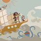 Pirate Adventure Kids Room Mural Wallpaper