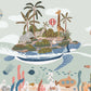 Whimsical Ocean Safari Kids Mural Wallpaper