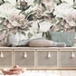 Elegant Neutral Floral Peel Stick Mural Wallpaper