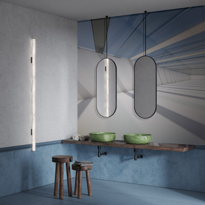Skylight Perspective View Mural Wallpaper in bathroom