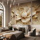 Warm Floral Serenity Mural Wallpaper