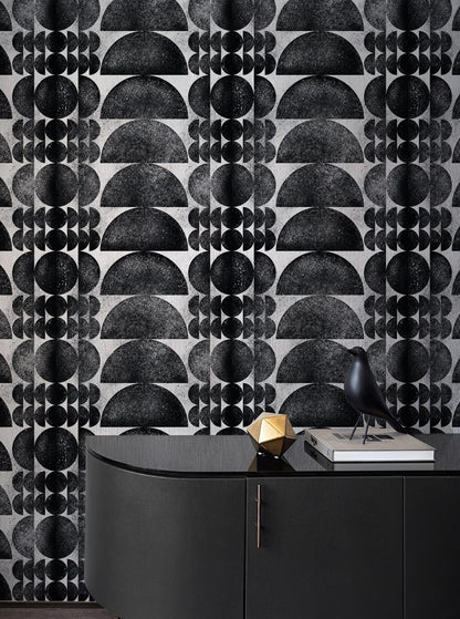 Abstract Geometric Circles Mural Wallpaper