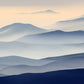 Misty Mountain Gradient Mural Wallpaper