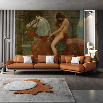 Maestoso Muro in Marmo Dorato Wallpaper