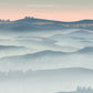 Misty Mountain Pastel Landscape Mural Wallpaper