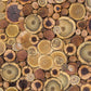 Rustic Wood Log Slice Wallpaper Mural