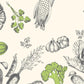 Botanical Vegetable Kitchen Mural Wallpaper