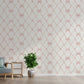 Lattice Bow Mural Wallpaper in living room