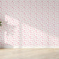 Charming Bows and Blooms Mural Wallpaper