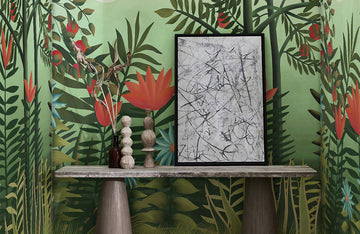 Rustikale Küchenskizzen Tapete Mural