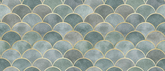 Pink Geometric Tree Ring Mural Wallpaper