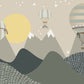 Whimsical Hot Air Balloon Mural Wallpaper