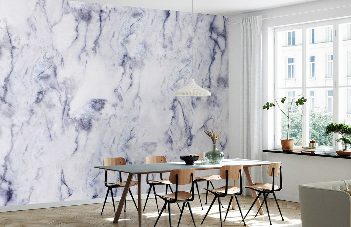 Lavender Mist Marble Mural Wallpaper