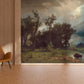 Majestic Meadow Storm Mural Wallpaper