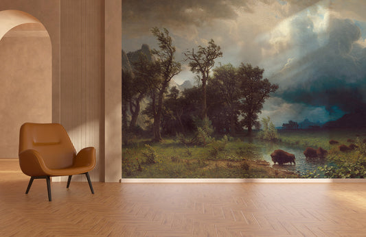 Maestoso Muro in Marmo Dorato Wallpaper