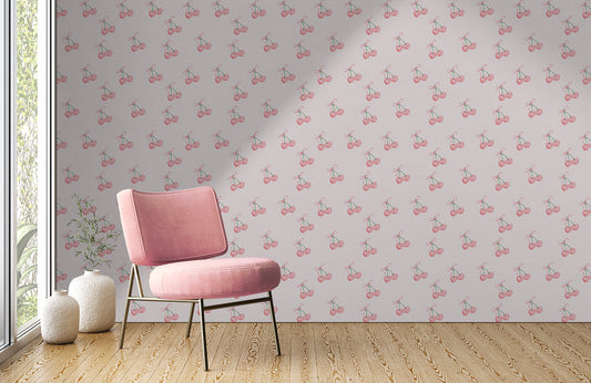 Heart Cherry Mural Wallpaper