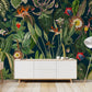 Exotic Garden Mural Wallpaper in living room