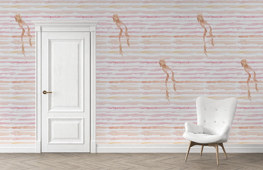 Graceful Ribbons Mural Wallpaper