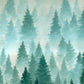 Serene Forest Watercolor Mural Wallpaper