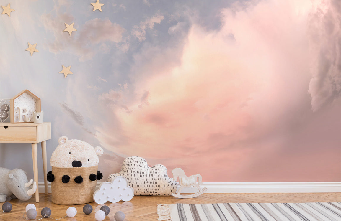 Blush Twilight Sky Mural Wallpaper