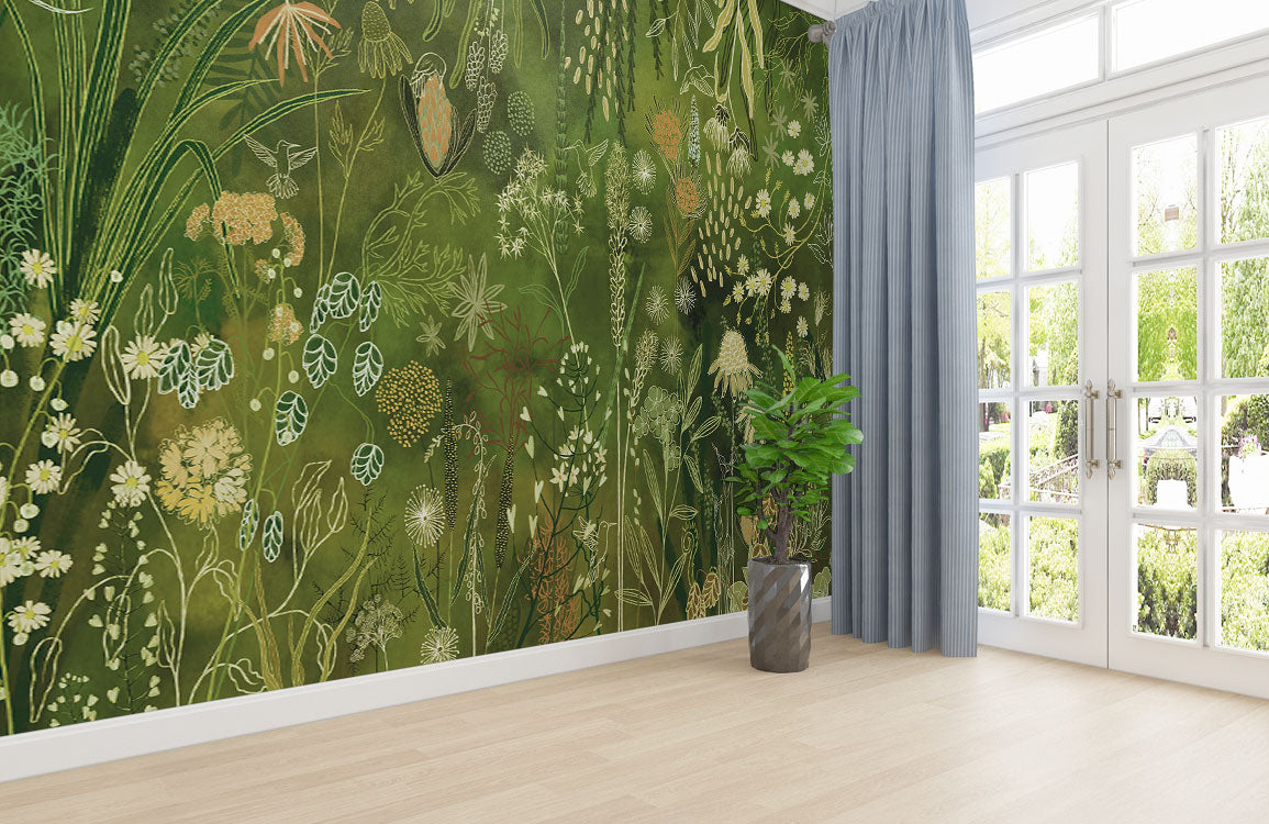 Enchanted Garden Mural Wallpaper