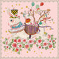 Whimsical Rabbit Floral Kids Mural Wallpaper