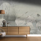 Moonlit Egret Gathering Mural Wallpaper