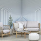 Serene Tunnel Escape Mural Wallpaper in living room