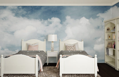 Moody Cloudscape Horizon Mural Wallpaper