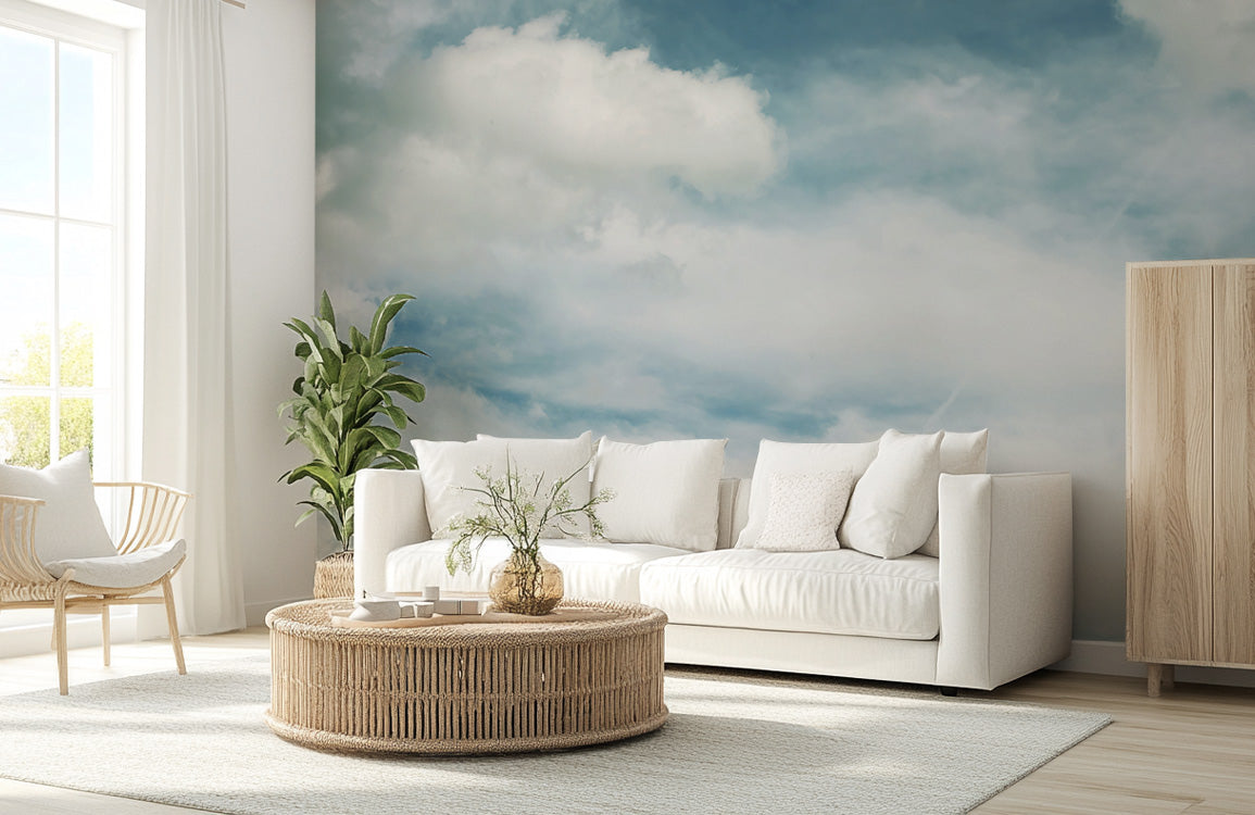 Whispering Sky Tones Mural Wallpaper