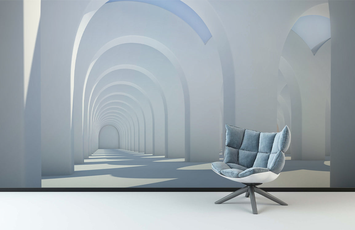 Serene Arched Pathway Mural Wallpaper