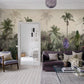 Rainforest Retreat Mural Wallpaper in living room