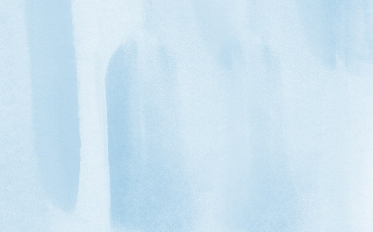 Serene Blue Watercolor Brushstroke Mural Wallpaper