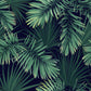 Emerald Green Tropical Leaf Mural Wallpaper