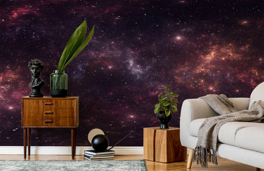 Galactic Bloom Mural Wallpaper