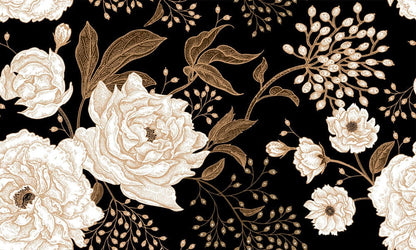 wall art with a flowery pattern that's all its own