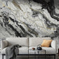 Majestic Marble Mural Wallpaper in living room