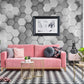 Chic Hexagonal Harmony Mural Wallpaper