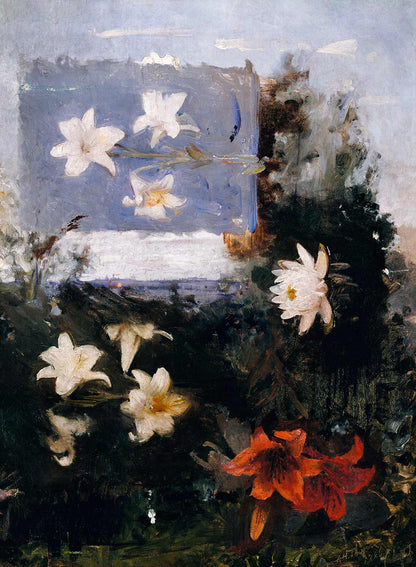 Wallpaper Mural Featuring Flower Studies Plain