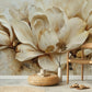 Warm Floral Serenity Mural Wallpaper