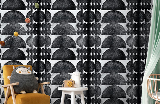 Abstract Geometric Circles Mural Wallpaper