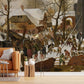 Snowy Village Nostalgia Mural Wallpaper